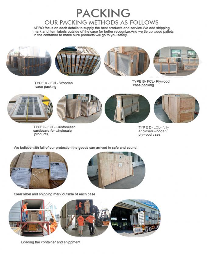 puerta deslizante del perfil de aluminio, puerta deslizante del mirador, puerta deslizante de la pared de división, puerta deslizante plegable, puerta deslizante china, perfil de aluminio para la puerta de cristal de desplazamiento, puerta auto que resbala, Apro que empaqueta y que carga