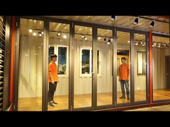 Exterior Aluminum Glass Bifold Patio Sliding Door Waterproof Customized